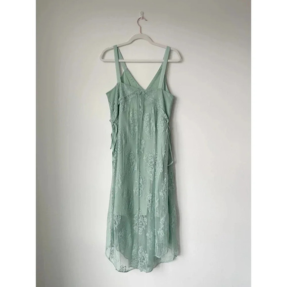 & Other Stories NWT Lace Midi Dress - Mint Green - Size 8 - Picture 14 of 14